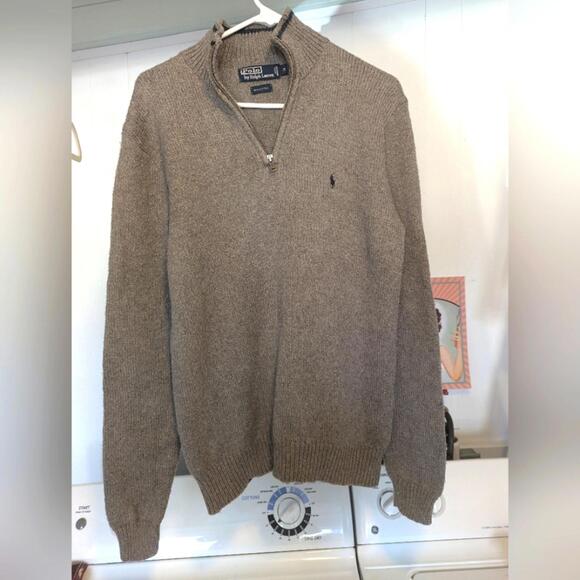 Ralph Lauren Sweaters - Ralph Lauren Grey Quarter Zip Sweater